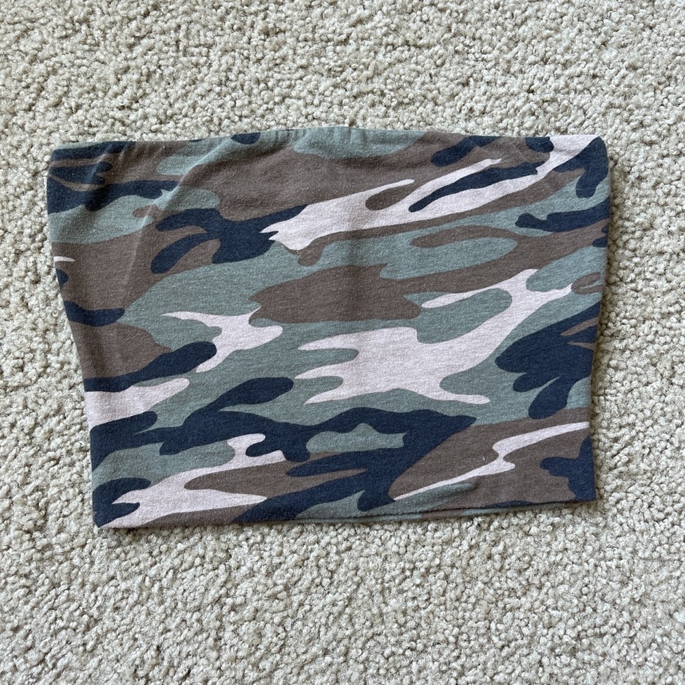 camouflage tube top